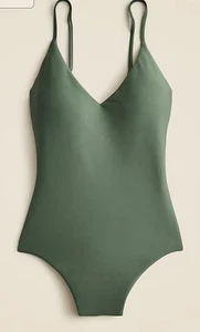 J. Crew  Lana one-piece in Classic Sculpt™ Swimsuit Black Size 6 Long Torso NWT - Picture 1 of 6