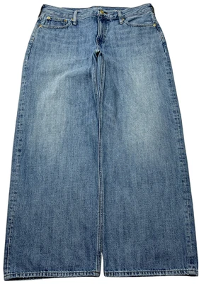 J Crew Jeans Womens (34P) Blue Low Rise Wide Leg Medium Wash Retro (Tagged 30P) - Image 1 of 4