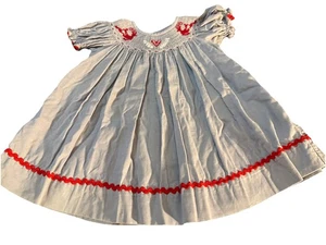Vestido de Navidad Southern Tots Calado Talla 12 Meses Reno - Imagen 1 de 5