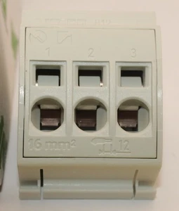 7 PEZZI WAGO 812-111 MORSETTIERA BUSBAR 16mm² (GRIGIO CHIARO) - Foto 1 di 2