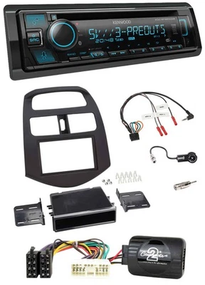 Kenwood Bluetooth USB CD Lenkrad DAB Autoradio für Chevrolet Spark KLM 2012-2013 - Bild 1 von 4