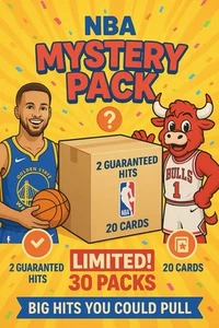 NBA Mystery Pack π― 2 Guaranteed Hits π₯ 20 Cards π¦ Fast Shipping! READ! - Picture 1 of 1