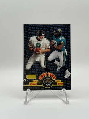 Mark Brunell / Fred Taylor 1998 Topps Stadium Club Double Threat #DT6 Jaguars - Image 1 of 2