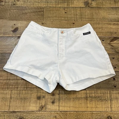 "Pantalones cortos de mezclilla blancos Rocky Mountain Clothing Co vintage talla 5 (cintura 25"")" Foto 1 de 4