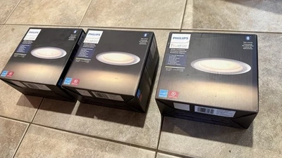 *3 PACK* Philips Hue 4" Recessed LED 5996311U5 Downlight White Ambiance *NEW* - Image 1 of 4