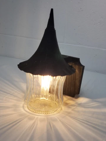 Vintage Antique Gothic Storybook Style Porch  Light Fixture Rustic Sconce Wall Cover