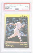 1991 Star Nova Edition Don Mattingly Promo SP 100 Copies PSA 9 Mint Yankees 