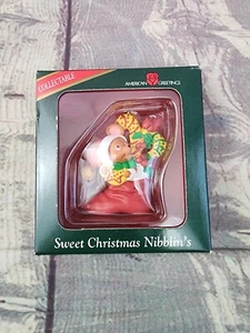 American Greeting's Mouse Christmas Stocking Ornament Sweet Christmas Nibblins' - Picture 1 of 4