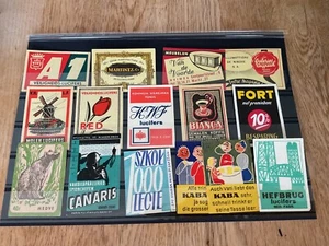 Collectable mixed Match Box Labels B258 - Picture 1 of 2