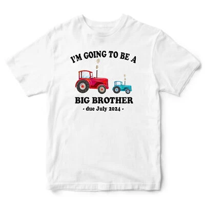I'm Going To Be A Big Brother T Shirt shirt Baby Announcement Boy Top New Fam... - Image 1 of 4