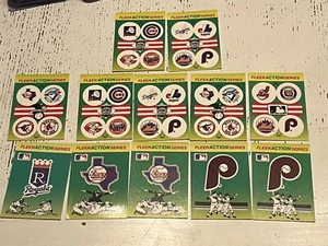 1990 FLEER BASEBALL TEAM LOGO MINI STICKERS LOT OF 12 - Picture 1 of 7