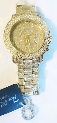 Nuevo reloj cronógrafo Joe Rodeo Junior tono dorado para hombre 17,25 quilates aprox. diamante Rjju38 Foto 1 de 4