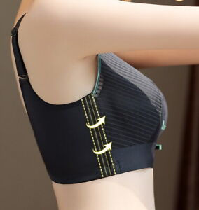Women Bras Full Coverage Thin Seamless Wireless Stripe Plus Size Underwear 27571
