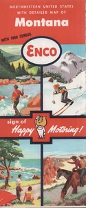 1961 Enco Road Map: Montana NOS - Picture 1 of 1