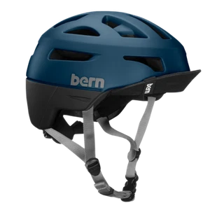 Bern Union BOA Flip Visera Urban Commute casco casco de bicicleta azul mate - Imagen 1 de 7