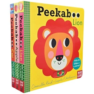 Peekaboo Series Collection 3 Books Set by Camilla Reid Peekaboo Apple, Lion,Car - Picture 1 of 3