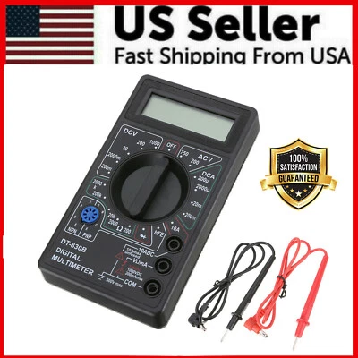 7 Fn Digital Multimeter AC DC Voltage Volt 10 Amp Current Resistance Ohm Meter - Image 1 of 4