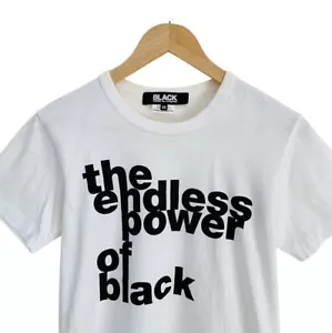 Auction Comme des Garcons Black Tee Size XS Made In Japan - Picture 1 of 10