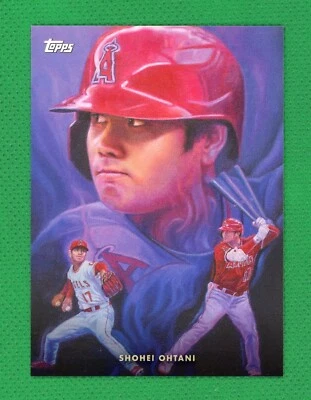 SHOHEI OHTANI by Paul Jennis 2021 Topps Game Within The Game #12 Angels Dodgers - Image 1 of 2