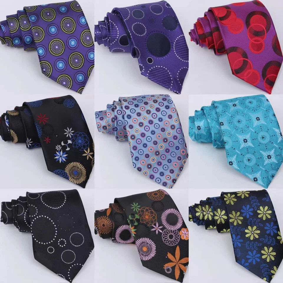 ¡Oferta caliente! Nueva Corbata Clásica Paisley Floral JACQUARD TEJIDA 100% Seda Para Hombre Foto 1 de 1