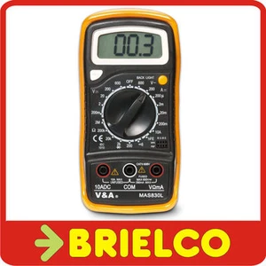 MULTIMETRO POLIMETRO MULTITESTER DIGITAL 3 1/2 DIGITOS PROTECTOR ZUECO BD4633 - Imagen 1 de 1