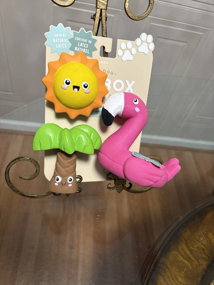 Fringe Spooky Creatures Better off Undead Set of 3 Squeaky Plush Dog Toy