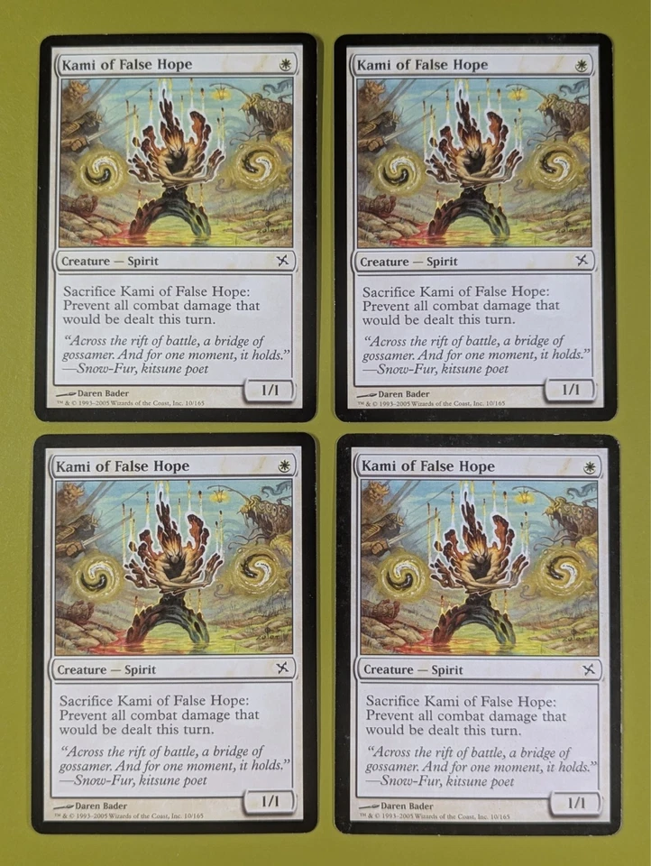 Kami of False Hope x4 Betrayers of Kamigawa 4x Magic the Gathering MTG - Image 1 of 1