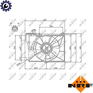 FAN RADIATOR 47746 FOR TOYOTA 2NZ-FE 1.3L 1ZZ-FE 1.8L 1NZ-FE 1.5L 1ND-TV 1.4L - Picture 1 of 8