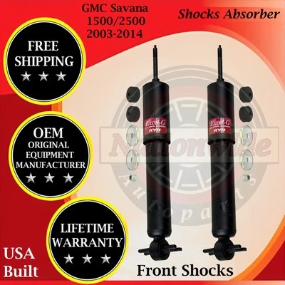 KYB OEM Front Shocks For 2003-2014 GMC Savana 1500/2500 Lifetime Warranty - Imagem 1 de 4