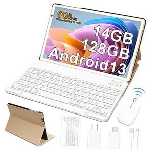 Android Tablet 10 inch Android 13 Tablets with 14GB RAM 128GB ROM, Octa-Core - Picture 1 of 8