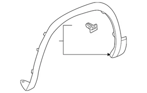 Genuine Volkswagen Wheel Opening Molding 3CN-854-829-A-9B9 - Picture 1 of 2