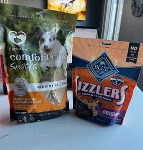 Exclusive Comfort Care Dog Snacks Biscuits Prebiotics + Fiber &Sizzlers Original - Picture 1 of 13
