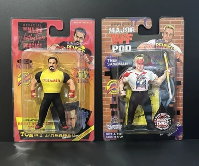 Figuras de lucha libre Major Bendies - Tommy Dreamer + Sandman “Bloody Chase” ECW Foto 1 de 4