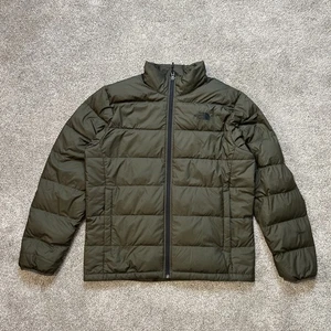 The North Face Men's Insulated 550-Down Full Zip Puffer Jacket Olive Green L - Picture 1 of 7