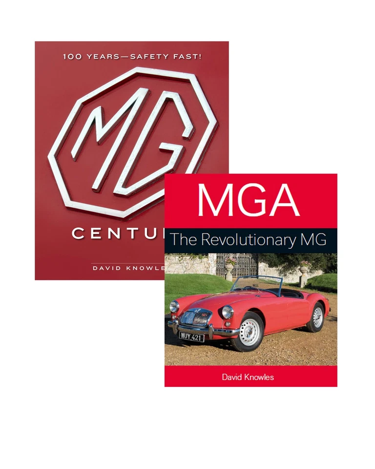 Juego de 2 libros MG Century: 100 Years of MG & MGA — The Revolutionary MGA Sports Car Foto 1 de 3