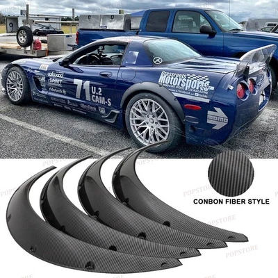 Carbon Fiber 4pcs Fender Flares Extra Wide Wheel Arches For Nissan D21 720 - Image 1 of 4
