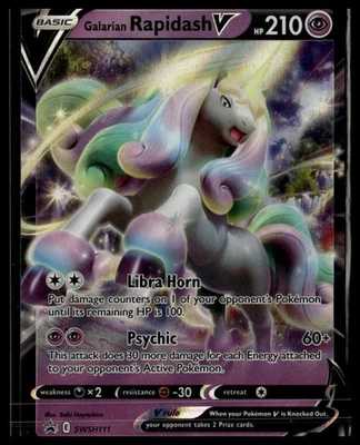 SWSH: Sword & Shield Promo Cards #SWSH111 Galarian Rapidash V - Image 1 of 2