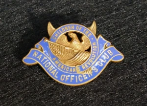 Prendedor de solapa vintage del club de oficiales nacionales de los niños de la Revolución Americana JEC - Imagen 1 de 4