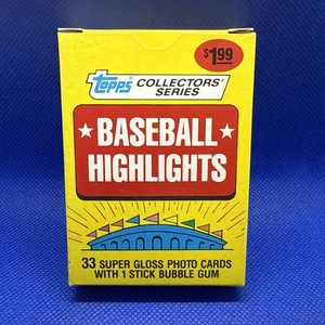 1987 Topps Collectors’ Series Baseball Highlights Complete Set 1-33 Canseco RC - Picture 1 of 2