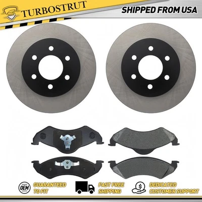 Комплект передних тормозных колодок и роторов для Dakota Durango Dodge 2000-2002 - Изображение 1 из 2