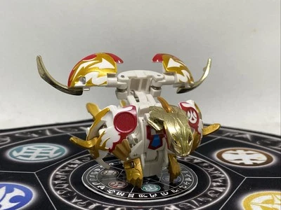 Bakugan Bakutech Darkus Go Dragaon Dragonoid God 3 White Gold Jigen MG VHTF - Image 1 of 4