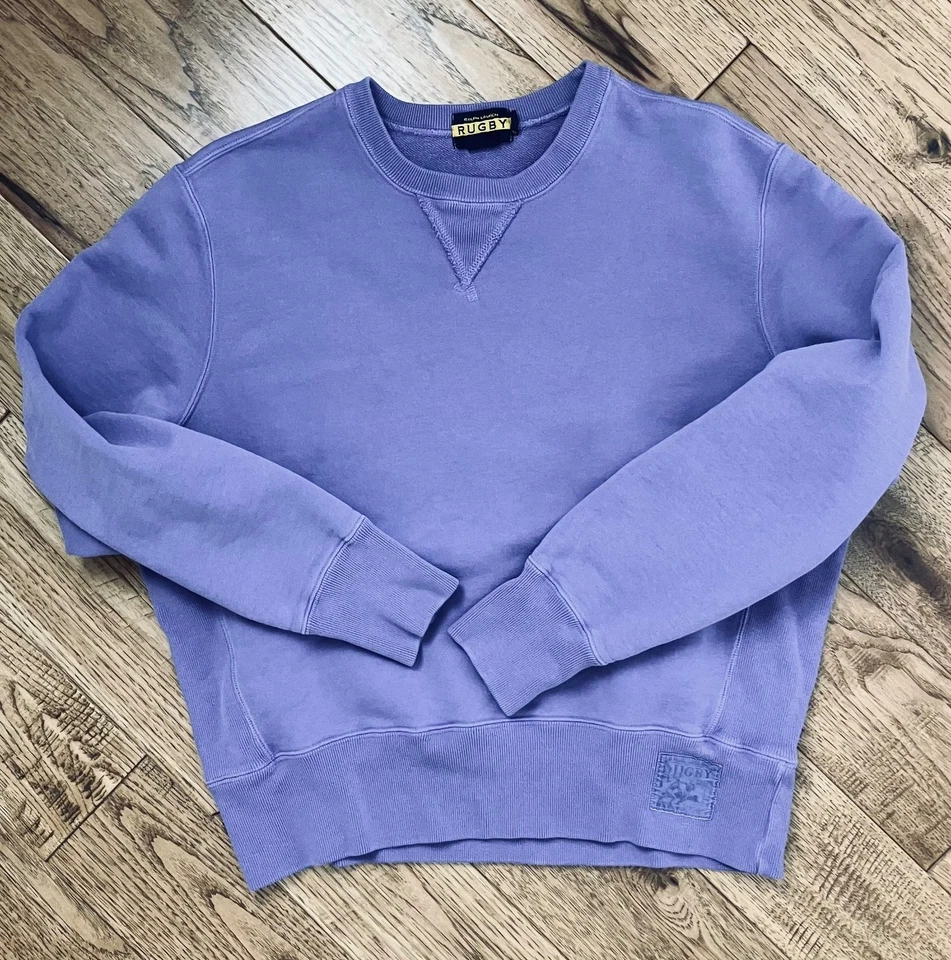 РЕГБИ Ralph Lauren выцветший слегка состаренный лаванды толстовка большой - Изображение 1 из 4