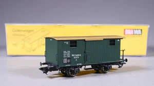 H0 AC Brawa 2081 vagón de mercancías cubierto vagón de cierre Württemberg en embalaje original #CK_431 - Imagen 1 de 6