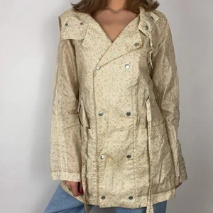 Vintage 00s springtime cottagecore floral Button-Up Lightweight Raincoat - Imagen 1 de 7