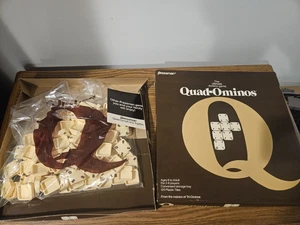 New (Open Box) Quad Ominos Domino Game Vintage Quadominos Complete 1978 Pressman - Picture 1 of 15