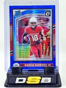 2024 Donruss Optic Marvin Harrison Jr #276 Blue Hyper Rated Rookie - Cardinals - Picture 1 of 2