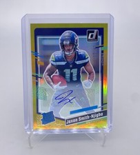 2023 Panini Donruss Jaxon Smith-Njigba Rated Rookie Gold /25 Auto #390 Seahawks