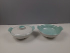 Vintage Poole Pottery Twintone C57 Vegetable Dishes - One With Lid - 25.5 cm