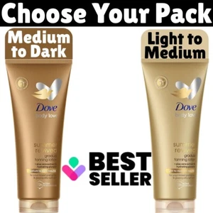 Dove Summer Revived Light to Medium Gradual Tan Lotion Sun-Kissed Skin 200ml UK - Picture 1 of 24