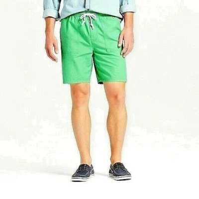 Pantalones Cortos Para Hombre Merona Elásticos Cordón Cintura Verde MWOT D14 Foto 1 de 2